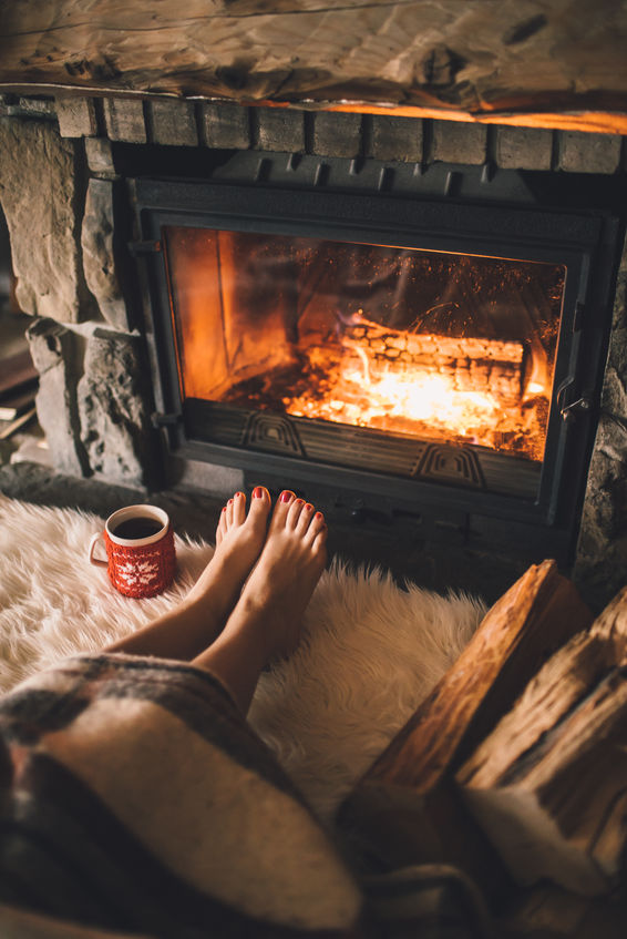 fireplace in home