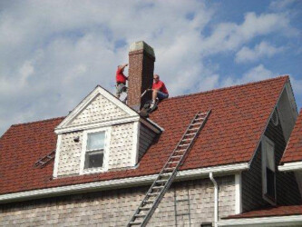 Workers on Roof